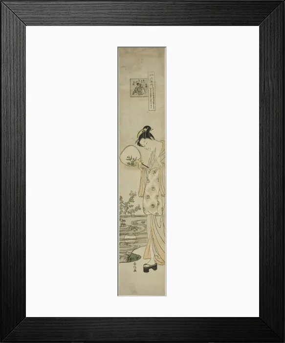Framed Print : The Jewel River of Bush Clovers (Hagi no Tamagawa), from the series Six Jewel Rivers... c.1769 / 70. Creator: Suzuki Harunobu Framed Print : The Jewel River of Bush Clovers (Hagi no Tamagawa), from the series Six Jewel Rivers... c.1769 / 70. Creator: Suzuki Harunobu