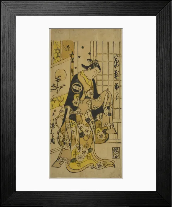 Framed Print : The Actor Segawa Kikujiro I as Oshichi in the play Shochikubai Kongen Soga, performed... 1732. Creator: Nishimura Shigenobu Framed Print : The Actor Segawa Kikujiro I as Oshichi in the play Shochikubai Kongen Soga, performed... 1732. Creator: Nishimura Shigenobu
