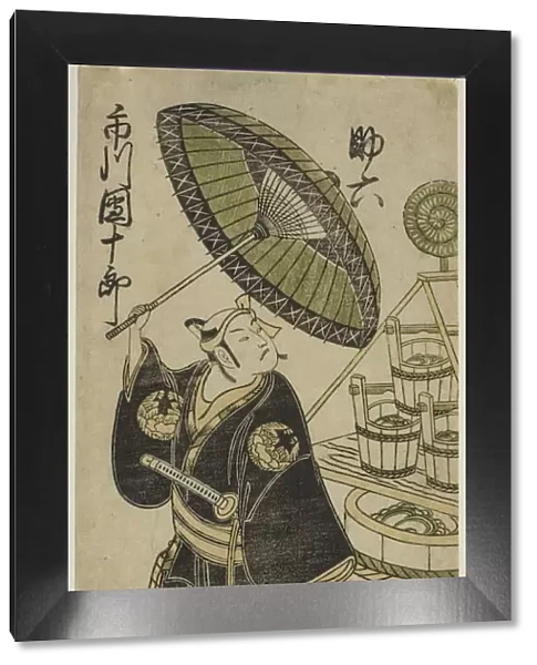 The Actor Ichikawa Danjuro IV as Sukeroku in the play 'Choseiden Fudan-zakura, '... 1756. Creator: Torii Kiyohiro