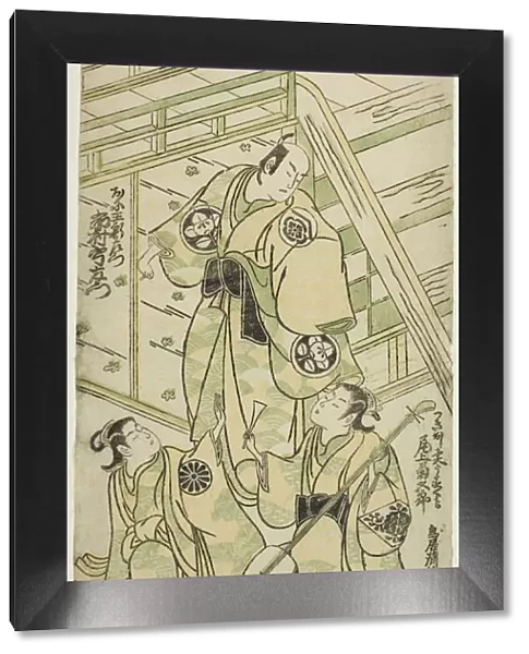 The Actors Ichimura Uzaemon VIII as Onio Shinzaemon and Onoe Kikugoro I as the courtesan U... 1744. Creator: Torii Kiyomasu