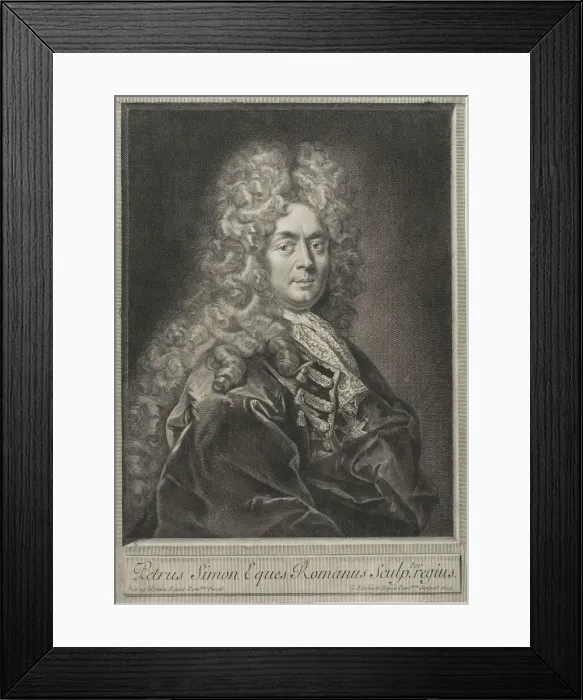 Framed Print : Pierre Simon, Engraver, 1694. Creator: Gerard Edelinck Framed Print : Pierre Simon, Engraver, 1694. Creator: Gerard Edelinck