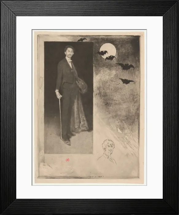 Framed Print : Count Robert de Montesquiou-Fezensac, 1894. Creator: Henri-Charles Guerard Framed Print : Count Robert de Montesquiou-Fezensac, 1894. Creator: Henri-Charles Guerard