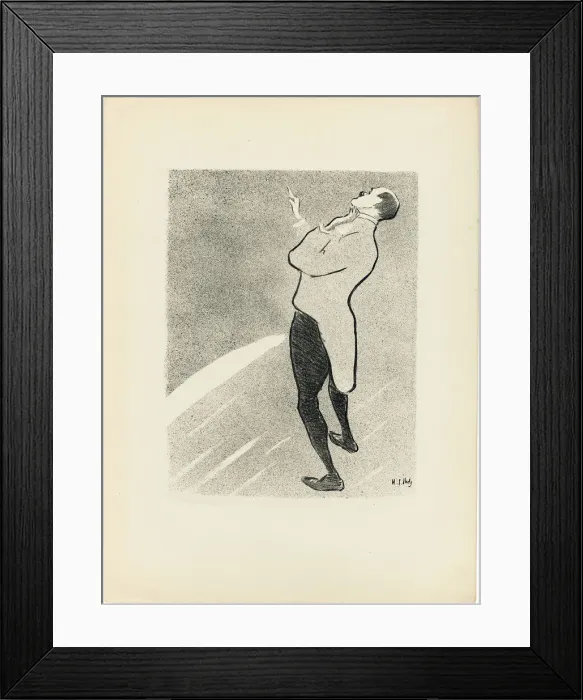 Framed Print : Kam-Hill, from Le Cafe-Concert, 1893. Creator: Henri-Gabriel Ibels Framed Print : Kam-Hill, from Le Cafe-Concert, 1893. Creator: Henri-Gabriel Ibels