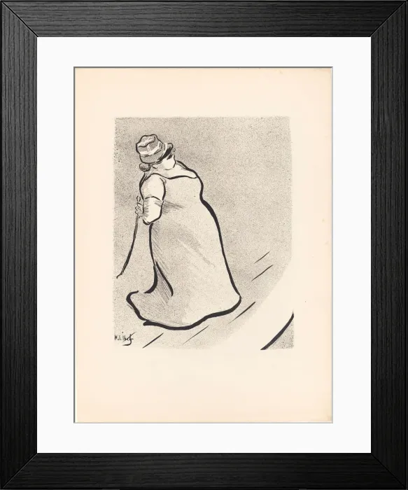 Framed Print : Jeanne Bloch, from Le Cafe-Concert, 1893. Creator: Henri-Gabriel Ibels Framed Print : Jeanne Bloch, from Le Cafe-Concert, 1893. Creator: Henri-Gabriel Ibels