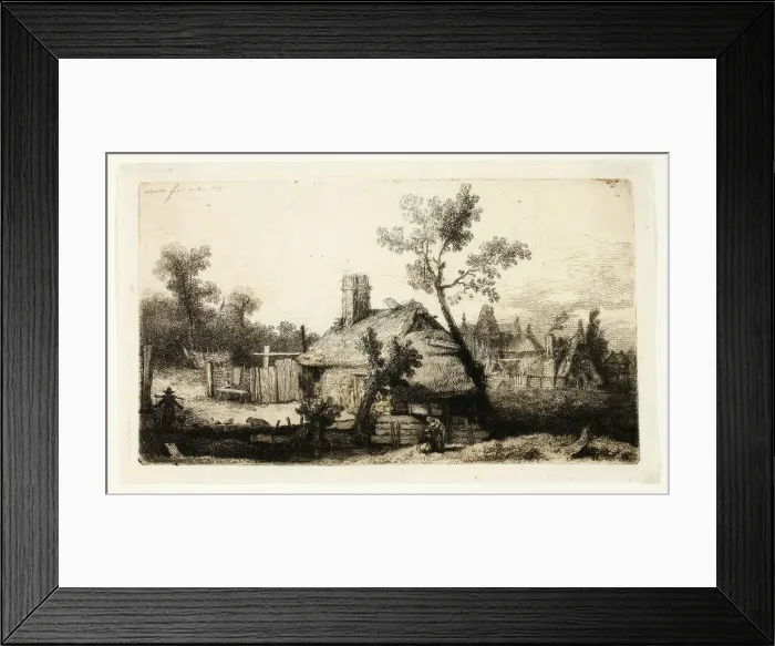 Framed Print : The Village, 1778. Creator: Jean Pierre Norblin Framed Print : The Village, 1778. Creator: Jean Pierre Norblin