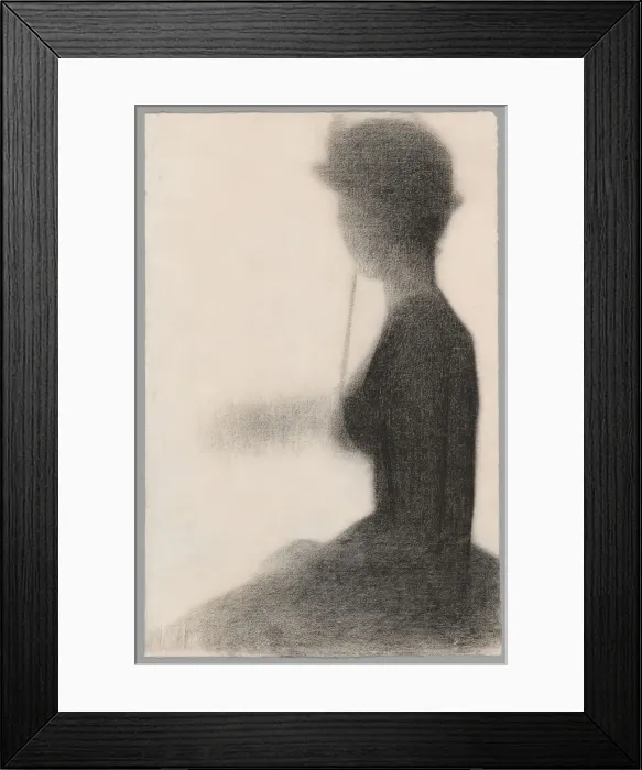 Framed Print : Seated Woman with a Parasol (study for La Grande Jatte), 1884 / 85. Creator: Georges-Pierre Seurat Framed Print : Seated Woman with a Parasol (study for La Grande Jatte), 1884 / 85. Creator: Georges-Pierre Seurat