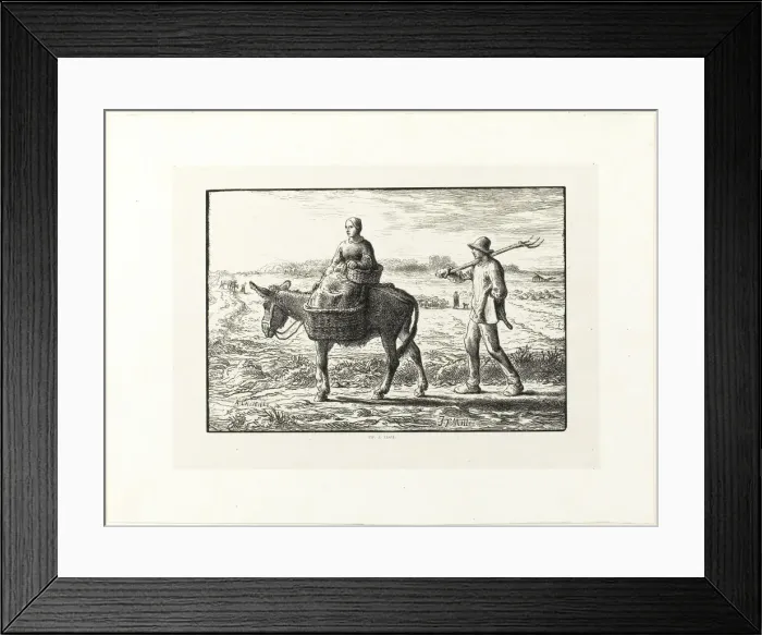 Framed Print : Morning, 1860. Creator: Jacques-Adrien Lavieille