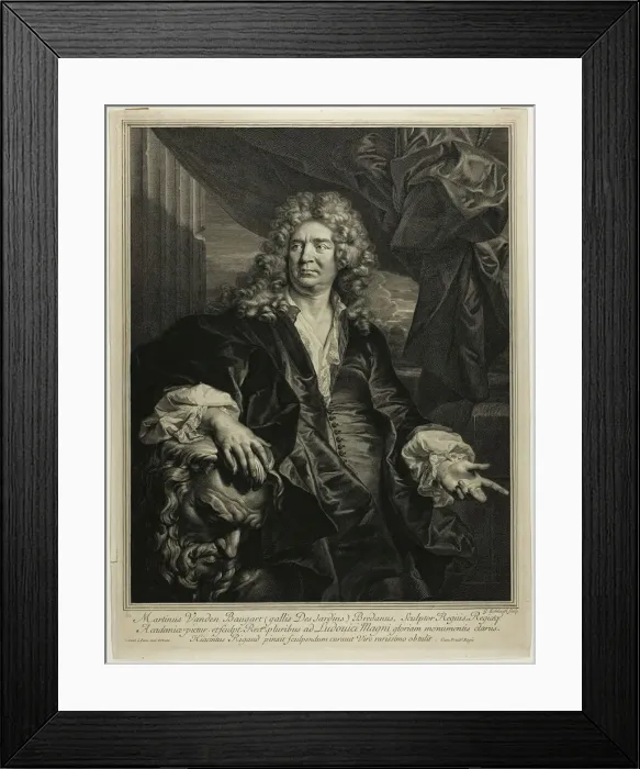 Framed Print : Martin Vanden Bogaert Desjardins, 1698. Creator: Gerard Edelinck Framed Print : Martin Vanden Bogaert Desjardins, 1698. Creator: Gerard Edelinck
