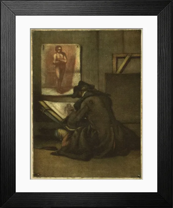 Framed Print : The Young Draughtsman, 1743. Creator: Jacques Fabian Gautier Dagoty Framed Print : The Young Draughtsman, 1743. Creator: Jacques Fabian Gautier Dagoty
