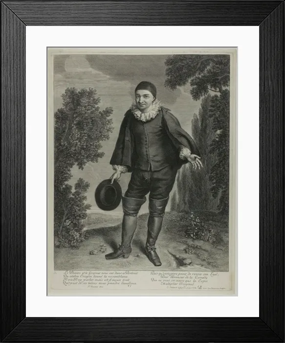 Framed Print : Crispin, 1682. Creator: Gerard Edelinck Framed Print : Crispin, 1682. Creator: Gerard Edelinck