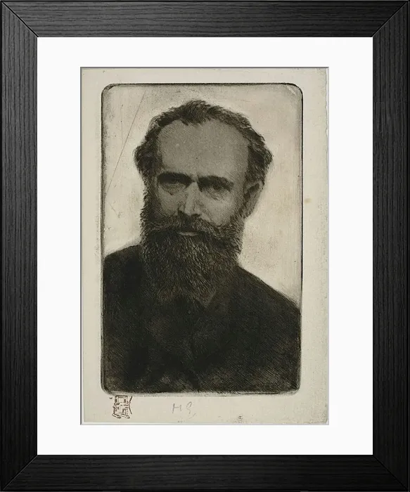 Framed Print : Portrait of Manet, 1880 / 84. Creator: Henri-Charles Guerard Framed Print : Portrait of Manet, 1880 / 84. Creator: Henri-Charles Guerard