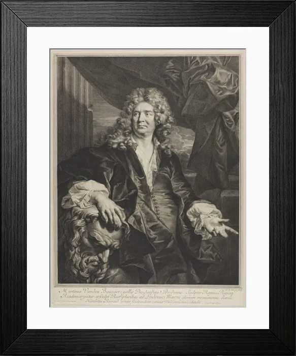 Framed Print : Martin Vanden Bogaert Desjardins, 1698. Creator: Gerard Edelinck Framed Print : Martin Vanden Bogaert Desjardins, 1698. Creator: Gerard Edelinck