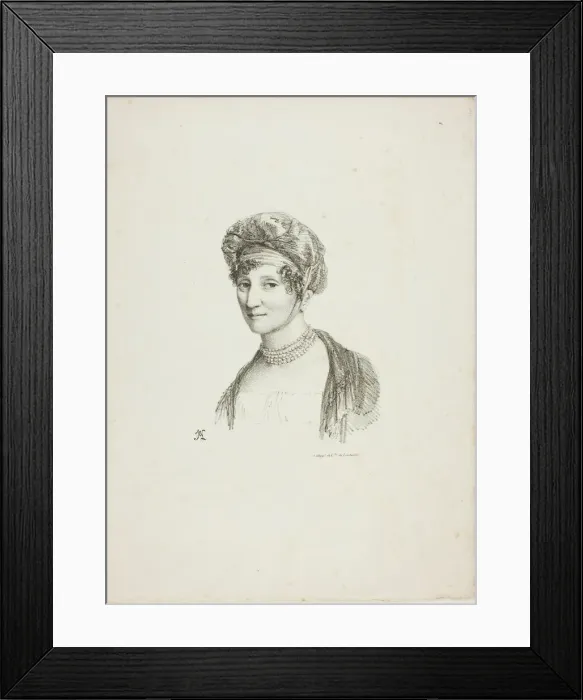 Framed Print : Portrait of a Woman in a Turban, n. d. Creators: Jean Antoine Laurent, Charles-Philibert de Lasteyrie Framed Print : Portrait of a Woman in a Turban, n. d. Creators: Jean Antoine Laurent, Charles-Philibert de Lasteyrie