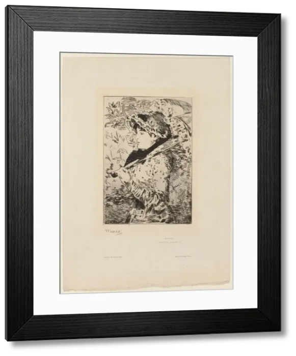 Framed Print : Jeanne (Spring), 1902. Creator: Henri-Charles Guerard Framed Print : Jeanne (Spring), 1902. Creator: Henri-Charles Guerard