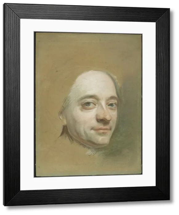 Framed Print : Self-Portrait, c. 1737. Creator: Maurice-Quentin de La Tour Framed Print : Self-Portrait, c. 1737. Creator: Maurice-Quentin de La Tour