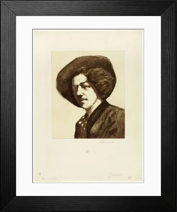 Framed Print : Whistler. Creator: Henri-Charles Guerard Framed Print : Whistler. Creator: Henri-Charles Guerard