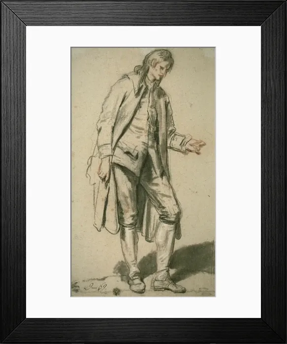 Framed Print : Study of a Groom, c. 1760. Creator: Jean-Baptiste Greuze Framed Print : Study of a Groom, c. 1760. Creator: Jean-Baptiste Greuze