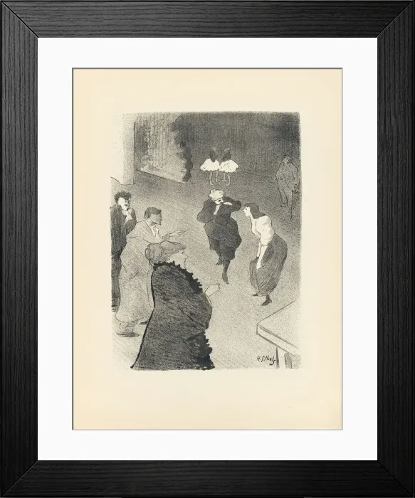 Framed Print : Emilienne d Alencon Rehearsing at the Folies-Bergere, from Le Cafe-Concert, 1893. Creator: Henri-Gabriel Ibels Framed Print : Emilienne d Alencon Rehearsing at the Folies-Bergere, from Le Cafe-Concert, 1893. Creator: Henri-Gabriel Ibels