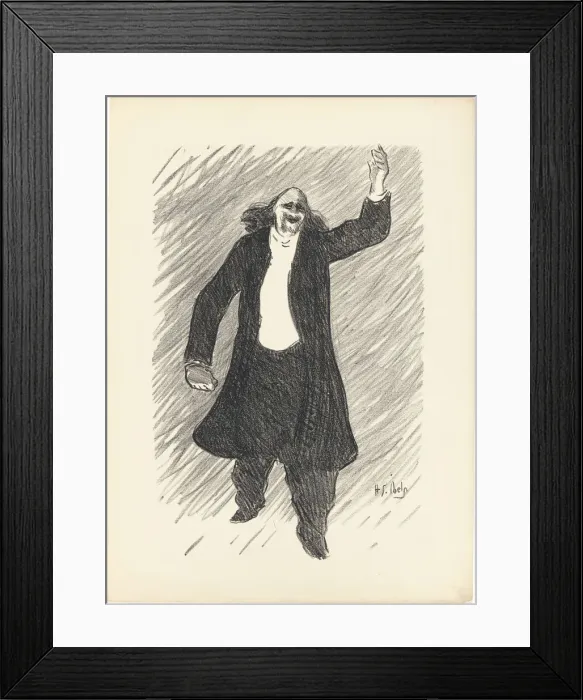 Framed Print : Marcel Legay, from Le Cafe-Concert, 1893. Creator: Henri-Gabriel Ibels Framed Print : Marcel Legay, from Le Cafe-Concert, 1893. Creator: Henri-Gabriel Ibels