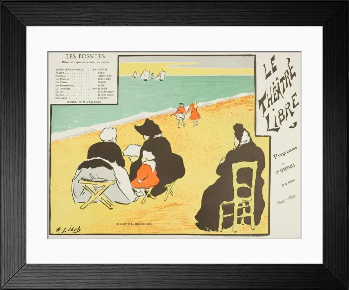 Framed Print : Second Performance: Les Fossiles, for Le Theatre Libre, 1892-93. Creator: Henri-Gabriel Ibels Framed Print : Second Performance: Les Fossiles, for Le Theatre Libre, 1892-93. Creator: Henri-Gabriel Ibels