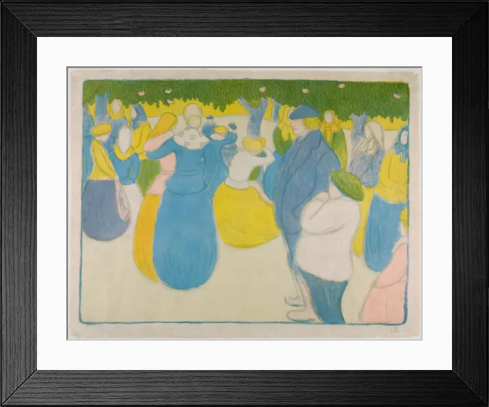 Framed Print : Festival in Bretagne, 1895-96. Creator: Jozsef Rippl-Ronai Framed Print : Festival in Bretagne, 1895-96. Creator: Jozsef Rippl-Ronai