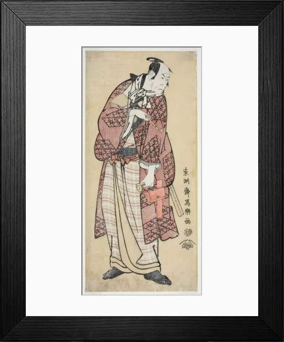 Framed Print : The Actor Matsumoto Koshiro IV as the Wealthy Bumpkin from Yamato, Actually Mag... 1794 (Kansei 6). Creator: Toshusai Sharaku Framed Print : The Actor Matsumoto Koshiro IV as the Wealthy Bumpkin from Yamato, Actually Mag... 1794 (Kansei 6). Creator: Toshusai Sharaku