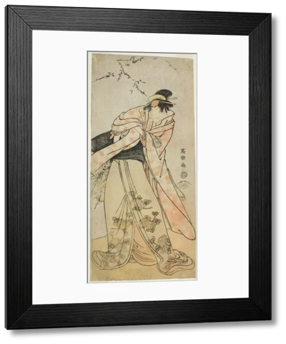 Framed Print : The Actor Segawa Kikunojo III as Shirabyoshi Hisakata of Miyako Kujo (Sandai-me... 1794 (Kansei 6). Creator: Toshusai Sharaku Framed Print : The Actor Segawa Kikunojo III as Shirabyoshi Hisakata of Miyako Kujo (Sandai-me... 1794 (Kansei 6). Creator: Toshusai Sharaku