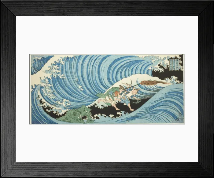 Framed Print : The Seaweed-gathering Ritual in Nagato Province (Nagato mekari no shinji), from the... c. 1834 / 35. Creator: Totoya Hokkei Framed Print : The Seaweed-gathering Ritual in Nagato Province (Nagato mekari no shinji), from the... c. 1834 / 35. Creator: Totoya Hokkei