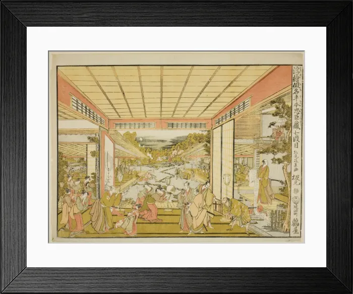 Framed Print : Act VII (Shichidanme), from the series Perspective Pictures of the Storehouse of... c. 1791 / 94. Creator: Kitao Masayoshi Framed Print : Act VII (Shichidanme), from the series Perspective Pictures of the Storehouse of... c. 1791 / 94. Creator: Kitao Masayoshi