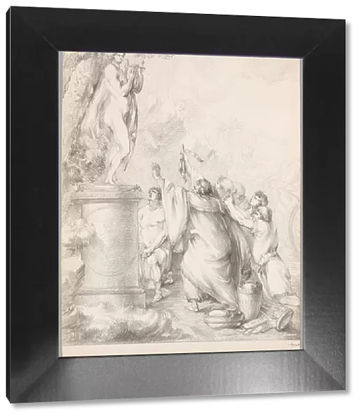 Chryses Imploring the Help of Apollo, from Iliad, Book I, 1765  /  66. Creator: Johan Tobias Sergel