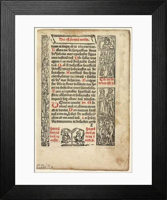 Framed Print : Leaf from Cursus Beate Marie Virginis (The Journey of the Blessed Virgin Mary)... 1929. Creators: Unknown, Marcus Reinhard, Wilhelm Ludwig Schreiber Framed Print : Leaf from Cursus Beate Marie Virginis (The Journey of the Blessed Virgin Mary)... 1929. Creators: Unknown, Marcus Reinhard, Wilhelm Ludwig Schreiber