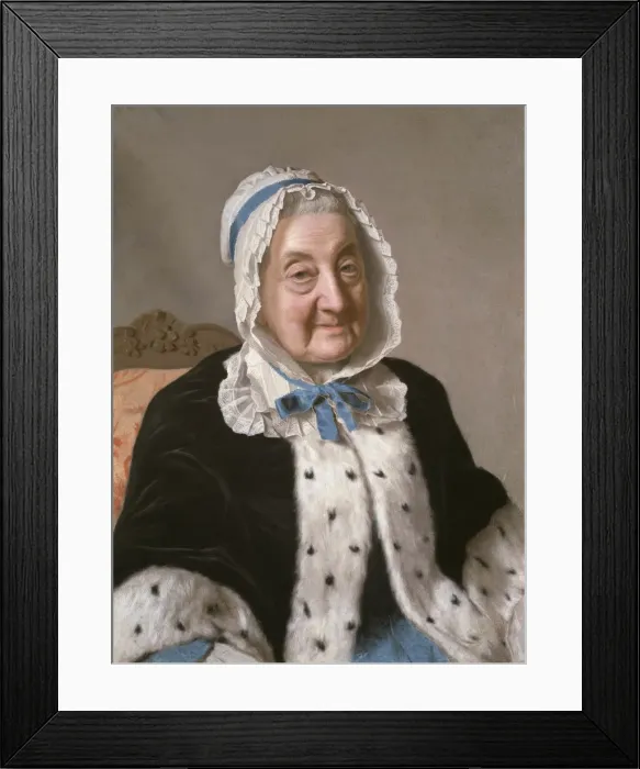 Framed Print : Portrait of Marthe Marie Tronchin, 1758 / 61. Creator: Jean-Etienne Liotard Framed Print : Portrait of Marthe Marie Tronchin, 1758 / 61. Creator: Jean-Etienne Liotard