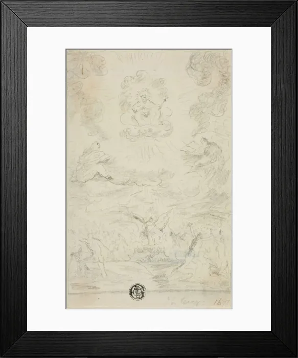 Framed Print : Last Judgment, 1677. Creator: Johan Wirz Framed Print : Last Judgment, 1677. Creator: Johan Wirz