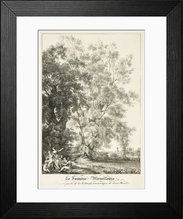 Framed Print : The Wondrous Fountain, 1810. Creator: Johann Baptist Stuntz Framed Print : The Wondrous Fountain, 1810. Creator: Johann Baptist Stuntz
