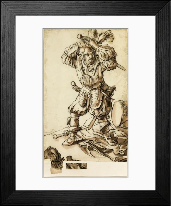 Framed Print : A Landsknecht, n. d. Creator: Unknown Framed Print : A Landsknecht, n. d. Creator: Unknown