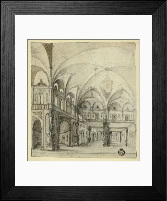 Framed Print : Fantastic Interior, n. d. Creator: Unknown