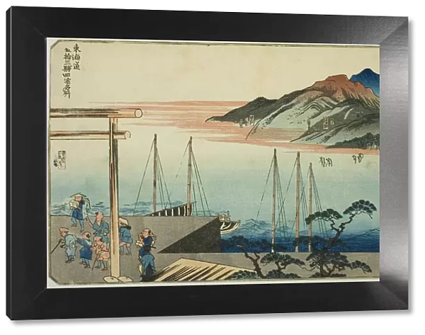 Miya, Kuwana, Yokkaichi, and Ishiyakushi, from the series 'Famous Places on the Fifty... c.1830  /  35. Creator: Utagawa Kuniyoshi