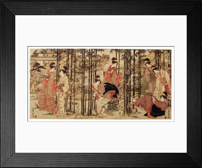 Framed Print : The Fifth Month, a Set of Three (Gogatsu sambukutsui), from the series Twelve Months... c. 1798. Creator: Utagawa Toyokuni I Framed Print : The Fifth Month, a Set of Three (Gogatsu sambukutsui), from the series Twelve Months... c. 1798. Creator: Utagawa Toyokuni I