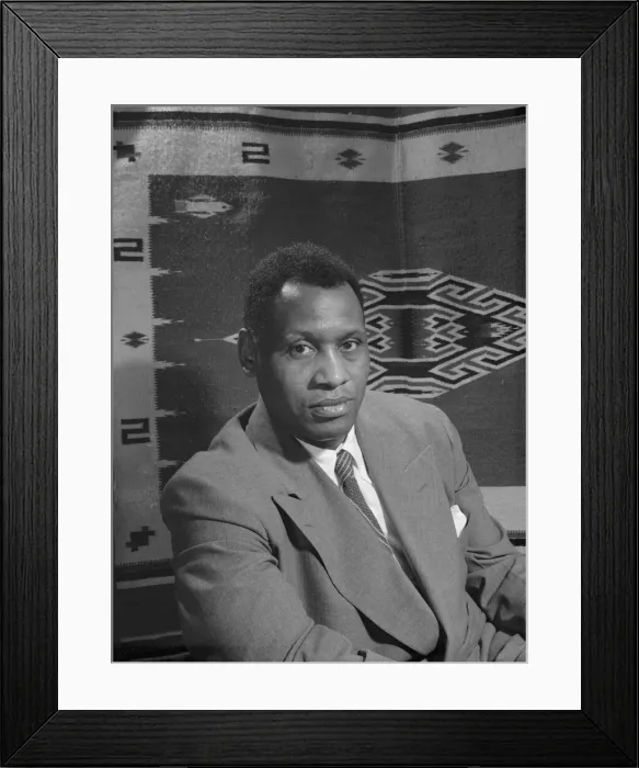 Framed Print : Paul Robeson, baritone, Washington, D. C, 1942. Creator: Gordon Parks Framed Print : Paul Robeson, baritone, Washington, D. C, 1942. Creator: Gordon Parks