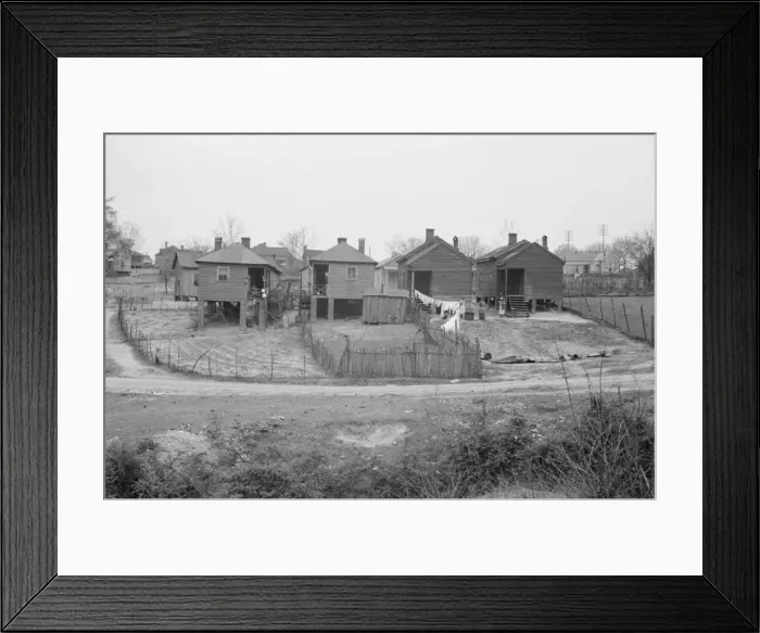 Framed Print : Negro houses, Winston-Salem, North Carolina, 1935. Creator: Walker Evans Framed Print : Negro houses, Winston-Salem, North Carolina, 1935. Creator: Walker Evans