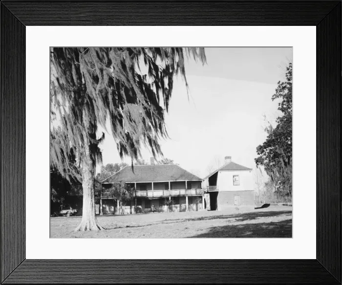 Framed Print : Plantation Ormond above New Orleans, Louisiana, 1935 or 1936. Creator: Walker Evans Framed Print : Plantation Ormond above New Orleans, Louisiana, 1935 or 1936. Creator: Walker Evans
