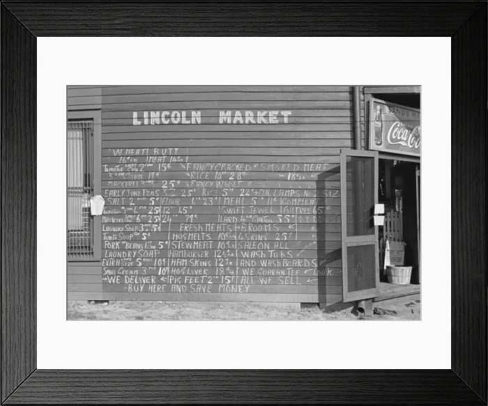 Framed Print : Possibly: Winston Salem, North Carolina, 1935. Creator: Walker Evans