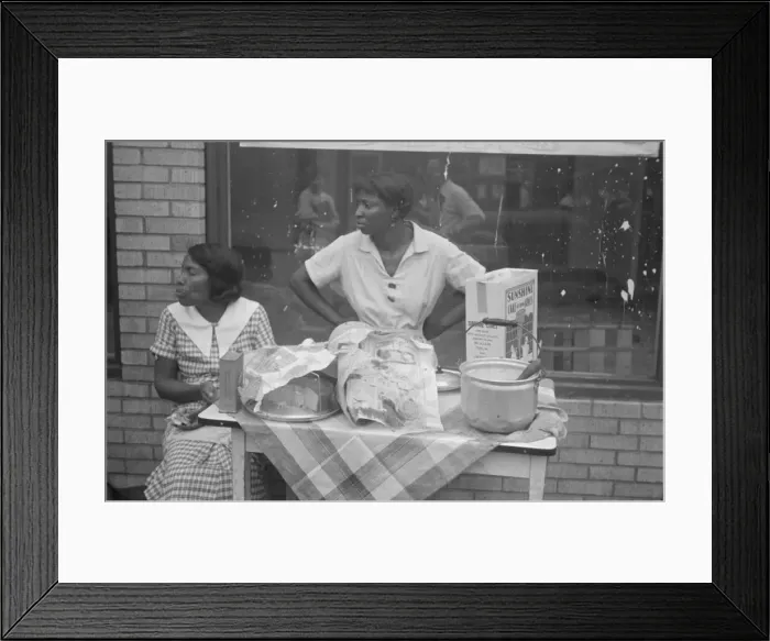Framed Print : Women selling ice cream and cake, Scotts Run, West Virginia, 1935. Creator: Walker Evans Framed Print : Women selling ice cream and cake, Scotts Run, West Virginia, 1935. Creator: Walker Evans