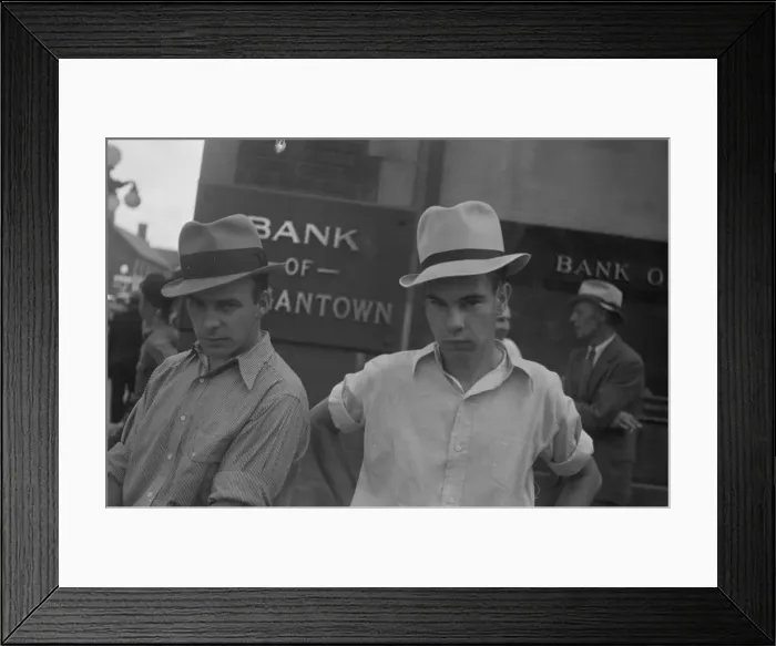 Framed Print : Main street, Morgantown, West Virginia, 1935. Creator: Walker Evans Framed Print : Main street, Morgantown, West Virginia, 1935. Creator: Walker Evans
