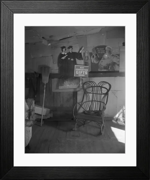 Framed Print : Scotts Run mining camps near Morgantown, West Virginia, 1935. Creator: Walker Evans Framed Print : Scotts Run mining camps near Morgantown, West Virginia, 1935. Creator: Walker Evans