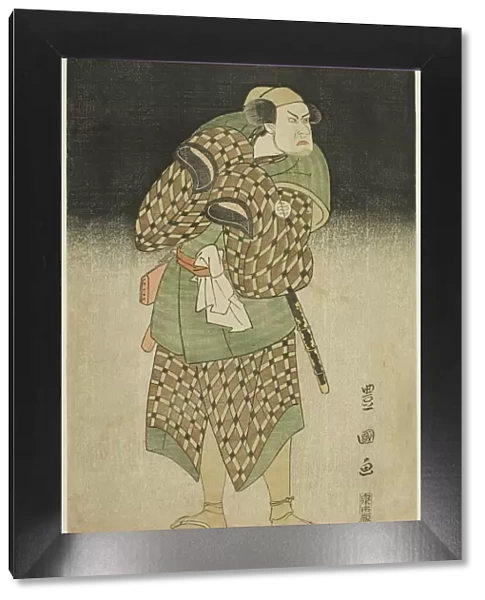 The actor Kataoka Nizaemon VII as Iyo no Taro disguised as Bantaro in the play 'Seiwa Nida... 1796. Creator: Utagawa Toyokuni I