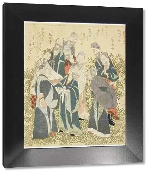The Ten Great Disciples of Confucius (Komon jittetsu), from the series 'A Set of Ten Fa... c. 1828. Creator: Gakutei