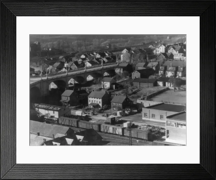 Framed Print : Houses of Bethlehem, Pennsylvania, 1935. Creator: Walker Evans Framed Print : Houses of Bethlehem, Pennsylvania, 1935. Creator: Walker Evans