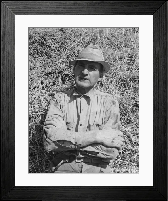 Framed Print : E. E. Botner, FSA borrower, Nyssa Heights, Malheur County, Oregon, 1939. Creator: Dorothea Lange Framed Print : E. E. Botner, FSA borrower, Nyssa Heights, Malheur County, Oregon, 1939. Creator: Dorothea Lange