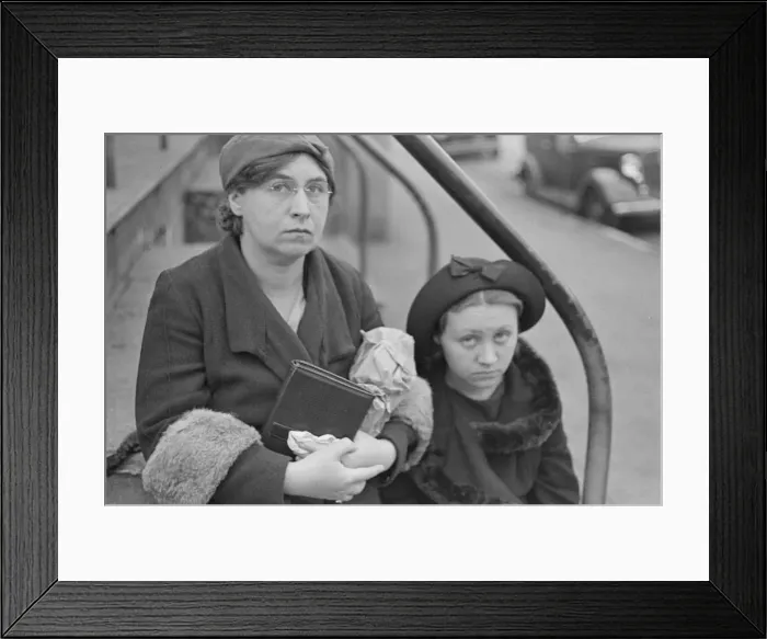 Framed Print : Possibly: Bystanders, Bethlehem, Pennsylvania, 1936. Creator: Walker Evans Framed Print : Possibly: Bystanders, Bethlehem, Pennsylvania, 1936. Creator: Walker Evans